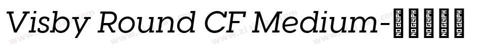 Visby Round CF Medium字体转换